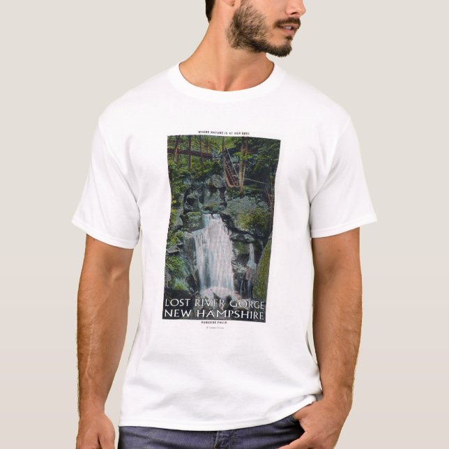 Camiseta Vista de las caídas del paraíso (Anverso)