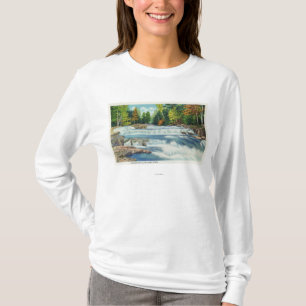 Camiseta Vista de las caídas salvajes del río y de Jackso