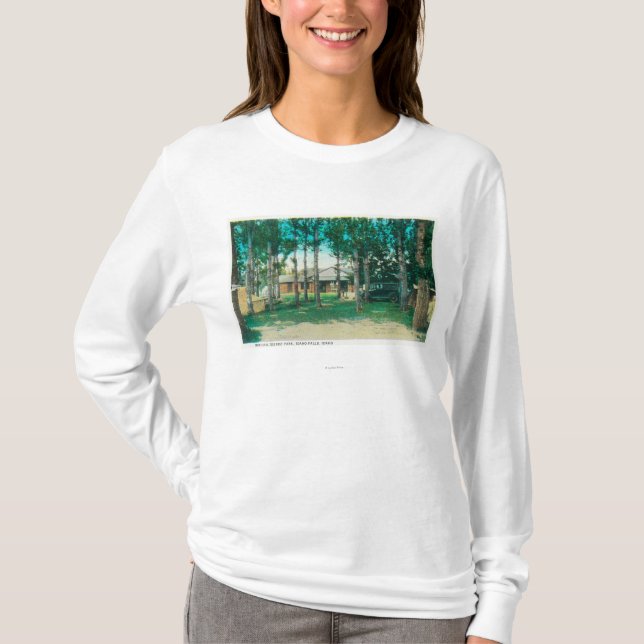 Camiseta Vista de las caídas turísticas municipales de (Anverso)