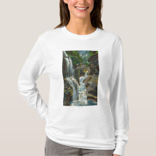 Camiseta Vista de las caídas y del puente del arco iris