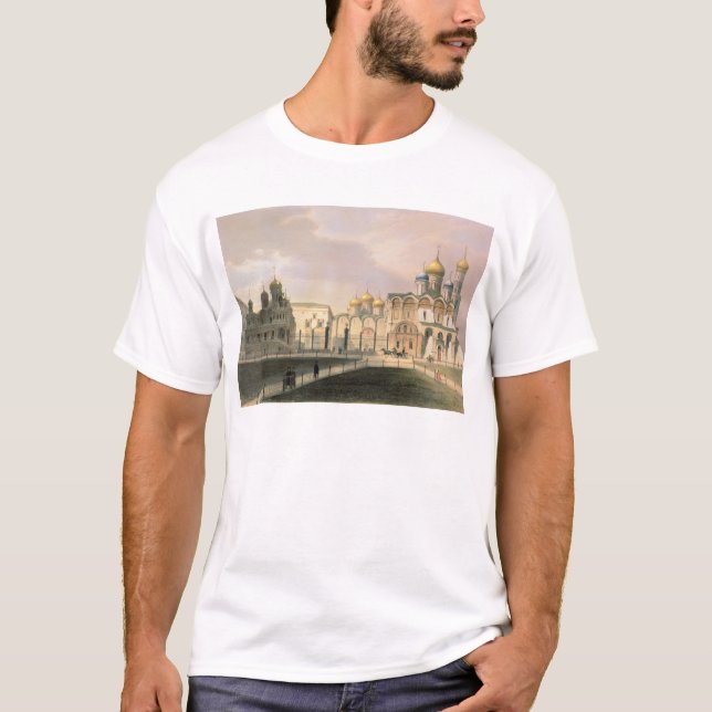 Camiseta Vista de las catedrales en la Moscú el Kremlin (Anverso)