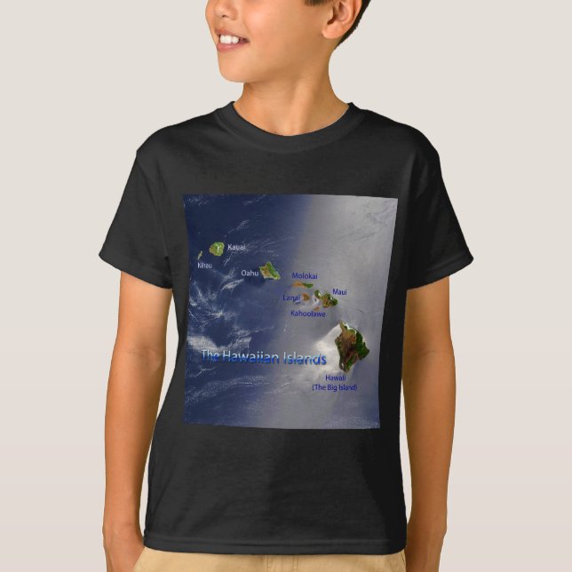 Camiseta Vista de las Islas Hawái (Anverso)