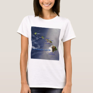 Camiseta Vista de las Islas Hawái