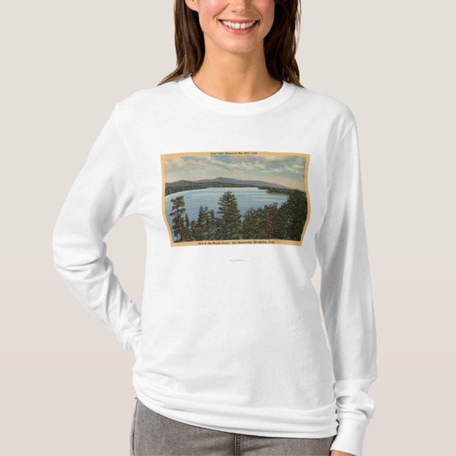 Camiseta Vista de las orillas revestidas del pino del lago (Anverso)