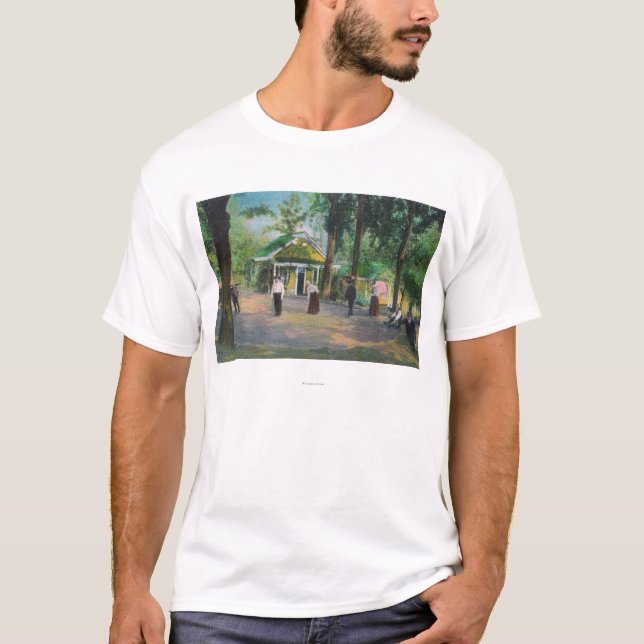Camiseta Vista de las primaveras de un GameHarbin del (Anverso)