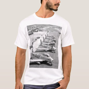 Camiseta Vista de los aeroplanos F-86 en la imagen