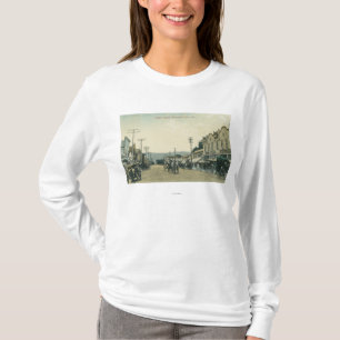 Camiseta Vista de los carros del caballo en la calle de