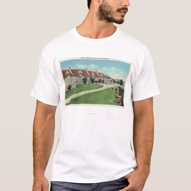 Camiseta Vista de los cuarteles del sur de la bandera (Anverso)