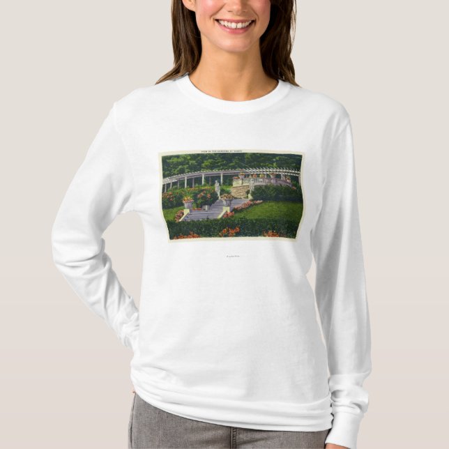 Camiseta Vista de los jardines en Yaddo (Anverso)