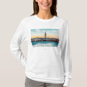 Camiseta Vista de los resbalones y de la torre del
