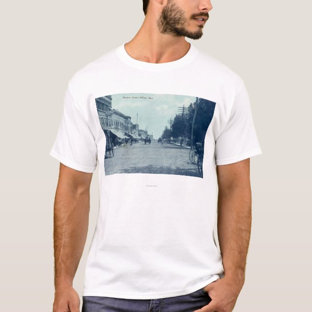 Camiseta Vista de Montana AvenueBillings, TA (Anverso)