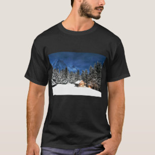 Camiseta Vista de montaña de la cabina de registro