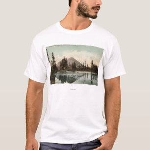 Camiseta Vista de motas negras a lo largo de la ruta de