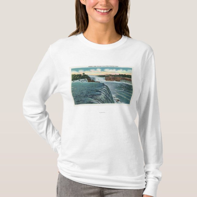 Camiseta Vista de Niagara Falls del punto de la perspectiva (Anverso)