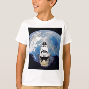 Camiseta Vista de ojo de pez del transbordador espacial Atl