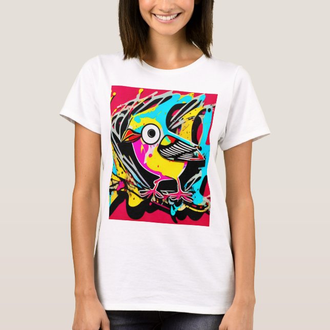 Camiseta Vista de ojos de pájaro (Anverso)