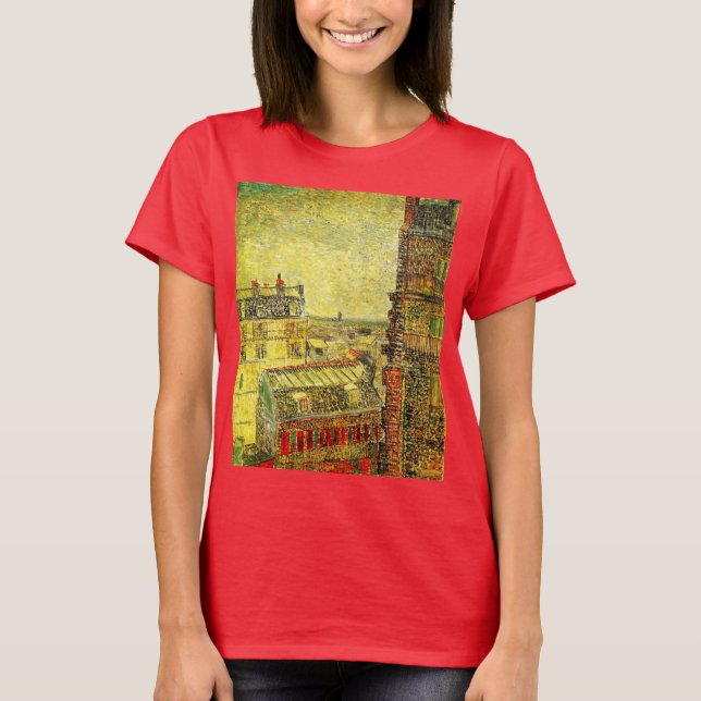 Camiseta Vista de París desde la habitación de Vincent van  (Anverso)