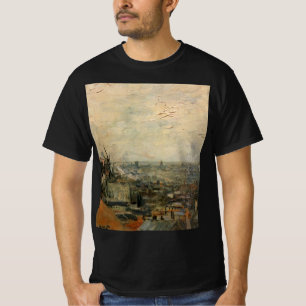 Camiseta Vista de París desde Montmartre por Vincent van Go
