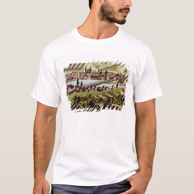 Camiseta Vista de Praga (Anverso)