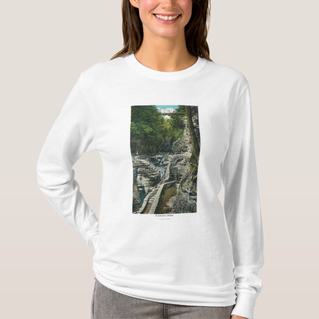 Camiseta Vista de puente colgante (Anverso)
