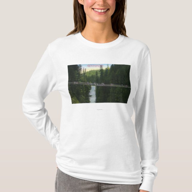 Camiseta Vista de puente colgante de Capilano (Anverso)