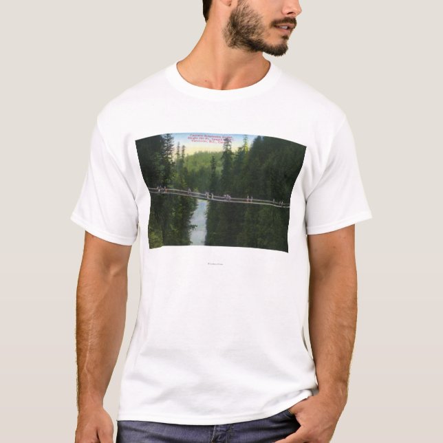 Camiseta Vista de puente colgante de Capilano (Anverso)