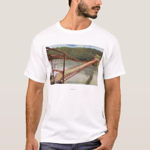 Camiseta Vista de puente colgante viejo
