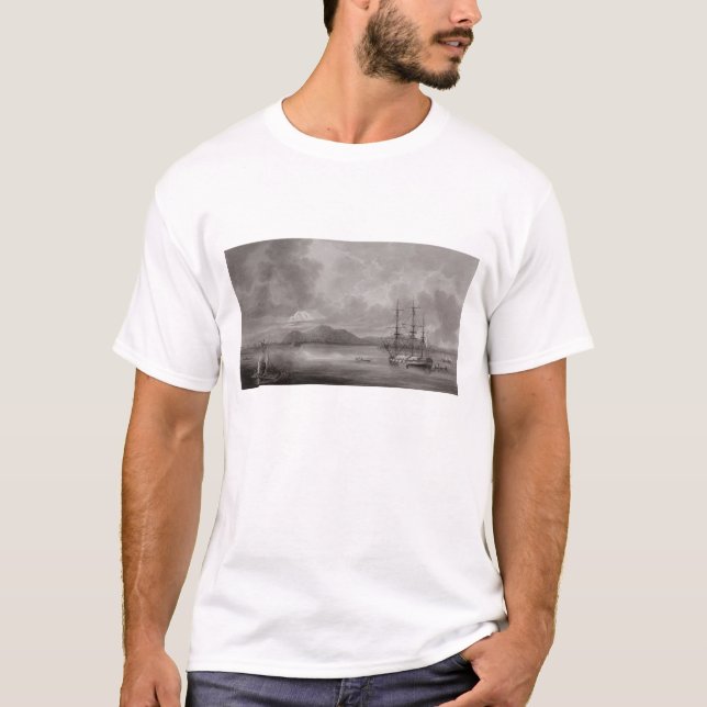 Camiseta Vista de Río de Manila (litografía) (Anverso)
