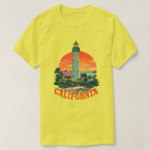 Camiseta Vista de sol del faro de California