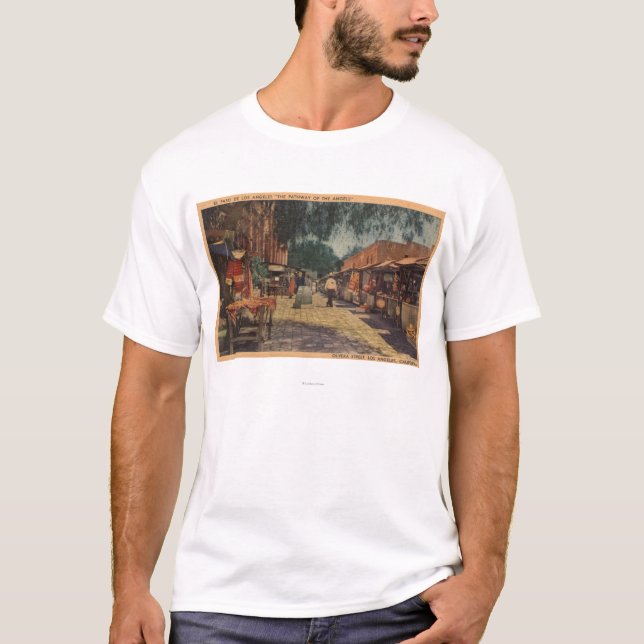 Camiseta Vista de St. de Olvera (El Paso de Los Ángeles) (Anverso)