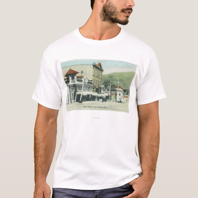 Camiseta Vista de StreetLos principal Gatos, CA 2 (Anverso)