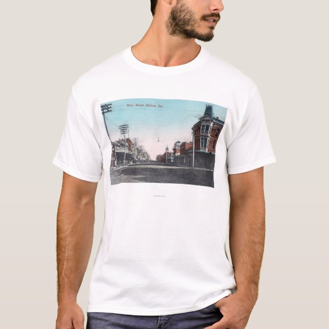 Camiseta Vista de StreetSalinas principal, CA (Anverso)