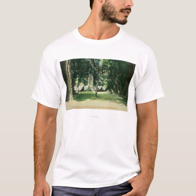 Camiseta Vista de un campo en las secoyas (Anverso)