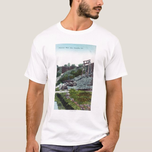 Camiseta Vista de un diamante MineOroville, CA (Anverso)