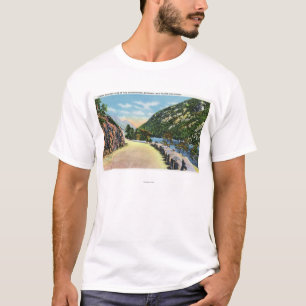 Camiseta Vista de un lago más bajo cascade