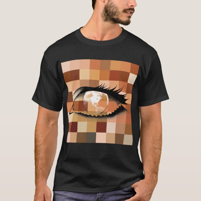 Camiseta Vista de un solo mundo (Anverso)