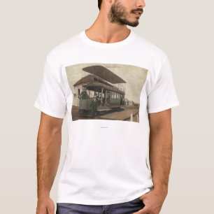 Camiseta Vista de un teleférico del autobús de dos pisos