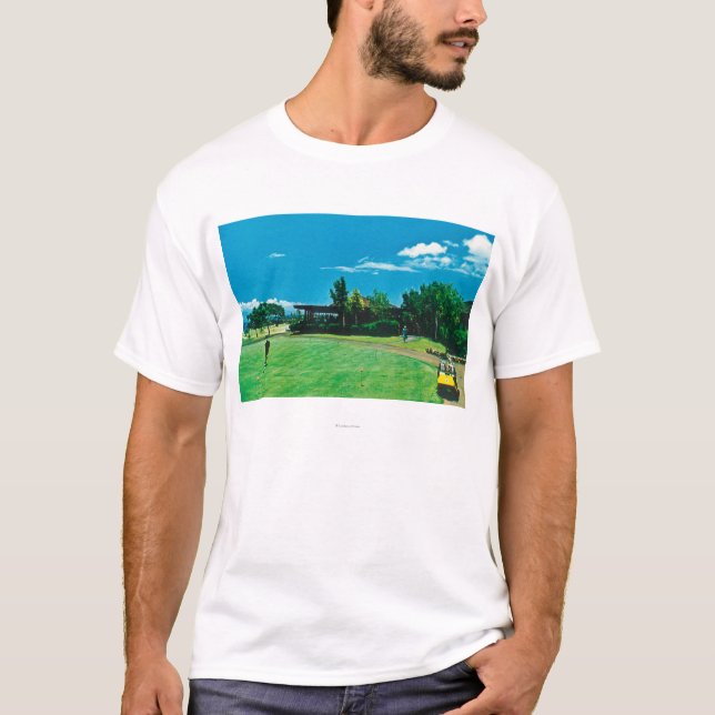 Camiseta Vista de un verde en el golf real de Kaanapali (Anverso)