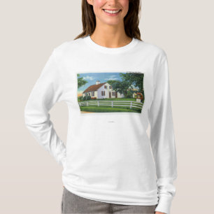 Camiseta Vista de un viejo hogar de Cape Cod