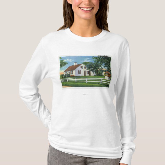 Camiseta Vista de un viejo hogar de Cape Cod (Anverso)
