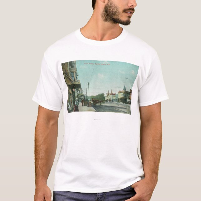Camiseta Vista de una arboleda de ScenePacific de la calle, (Anverso)