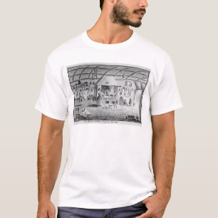 Camiseta Vista de una cocina italiana en Lerici