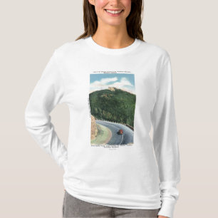 Camiseta Vista de una curva de la horquilla en el Hwy