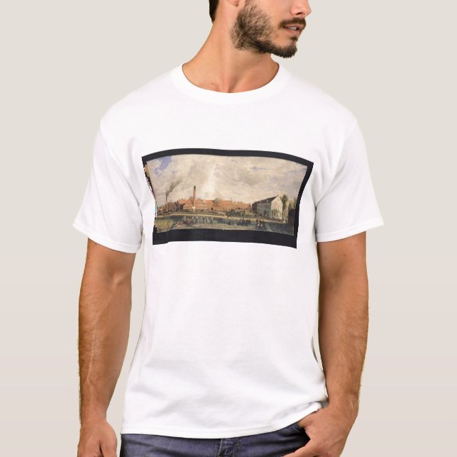 Camiseta Vista de una fábrica del azúcar (Anverso)