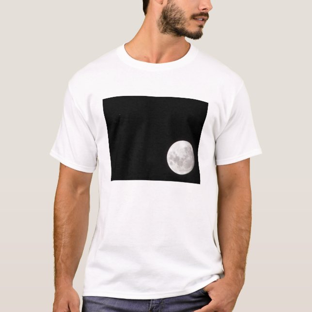 Camiseta Vista de una luna llena, también muestra Mars (Anverso)
