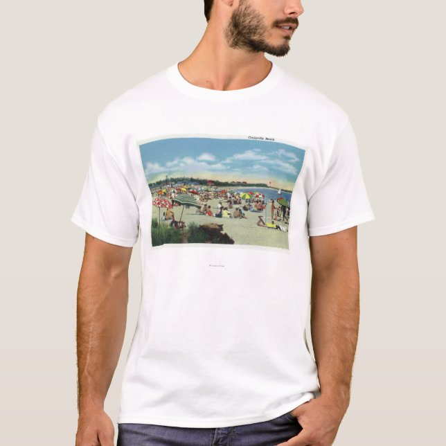 Camiseta Vista de una playa apretada de Craigville (Anverso)