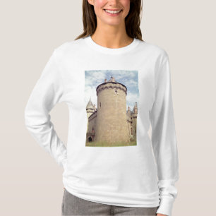 Camiseta Vista de una torre del castillo francés