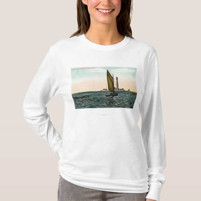 Camiseta Vista de York de la isla (Anverso)