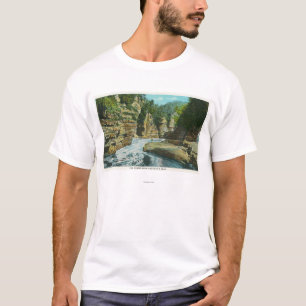 Camiseta Vista del abismo de Ausable cerca de la cabeza del