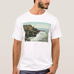 Camiseta Vista del acantilado de la cabeza calva